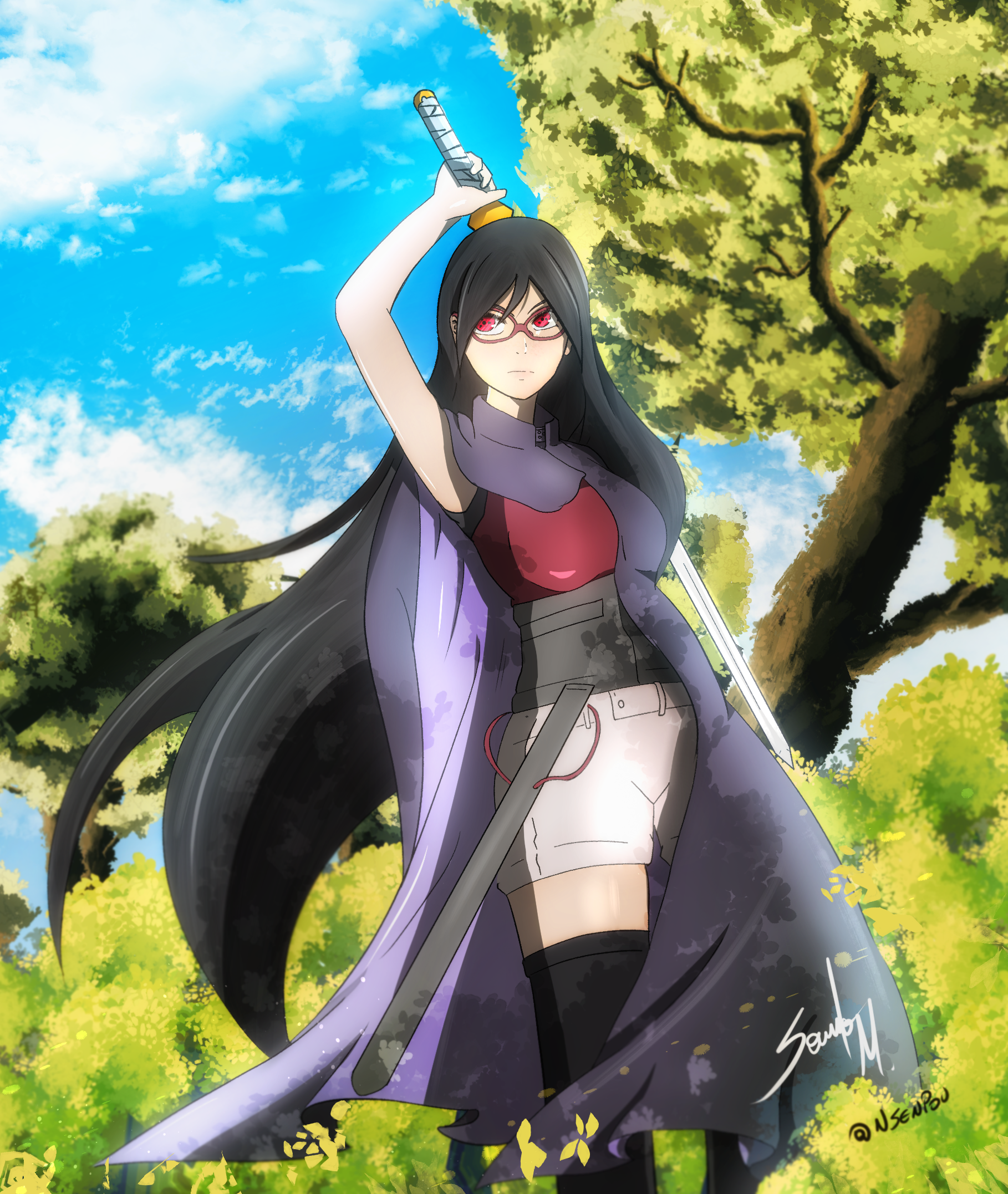 Uchiha Sarada Timeskip Fanart. 