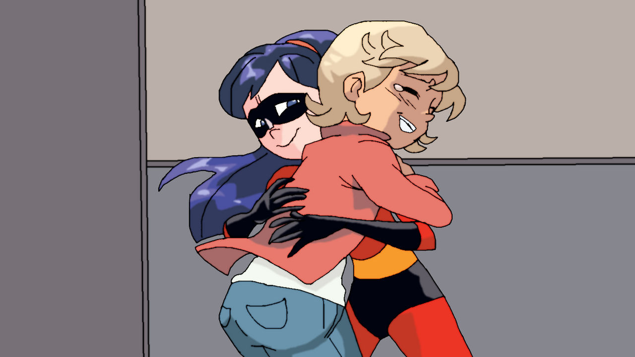 Rose Hugging Violet (The incredibles DHC Style) by Francoraptor2018 on ...
