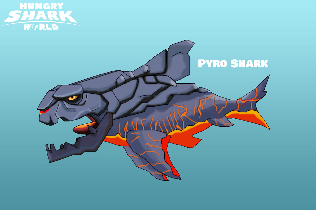 Pyaro Shar Pyro Shark (Hungry Shark World Style/idea) by Francoraptor2018 on ...