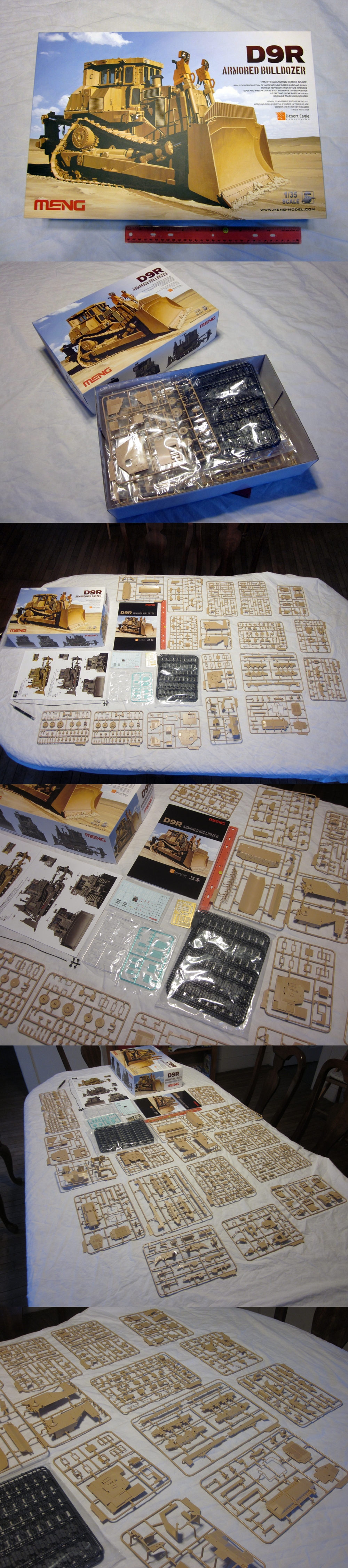 d9r armored bulldozer Kit Contents