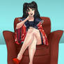 My Commission: Setsuna on a chair