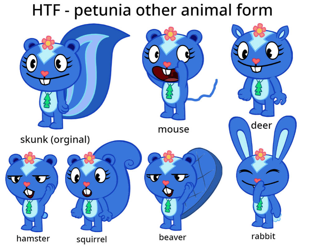 HTF - Cuddles other animal form by HTFMegaman on DeviantArt