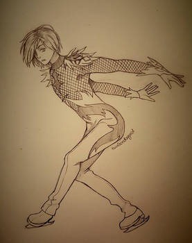 Yuri Plisetsky Agape Pencil Drawing