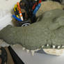 Crocodile top half sculpt!