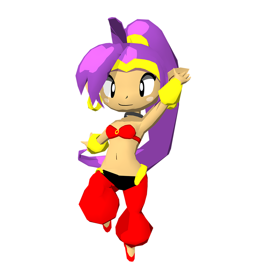 Low-Poly Shantae (Half-Genie Hero)