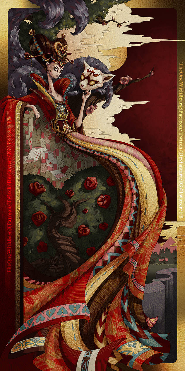 Queen of Hearts (Alice in Wonderland) by TheOneWithBear