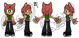 Kari the hedgehog ref sheet watermarked