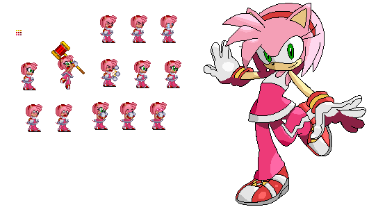 Amy Rose Sprite.