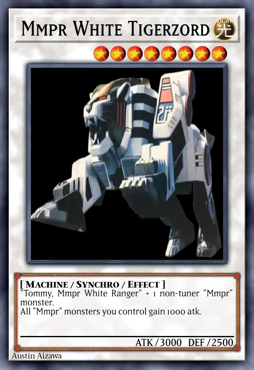 Mmpr White Tiger Zord by AustinAizawa on DeviantArt