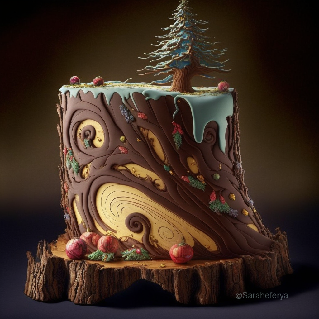 Fantasy Tree Cake by saraheferya on DeviantArt
