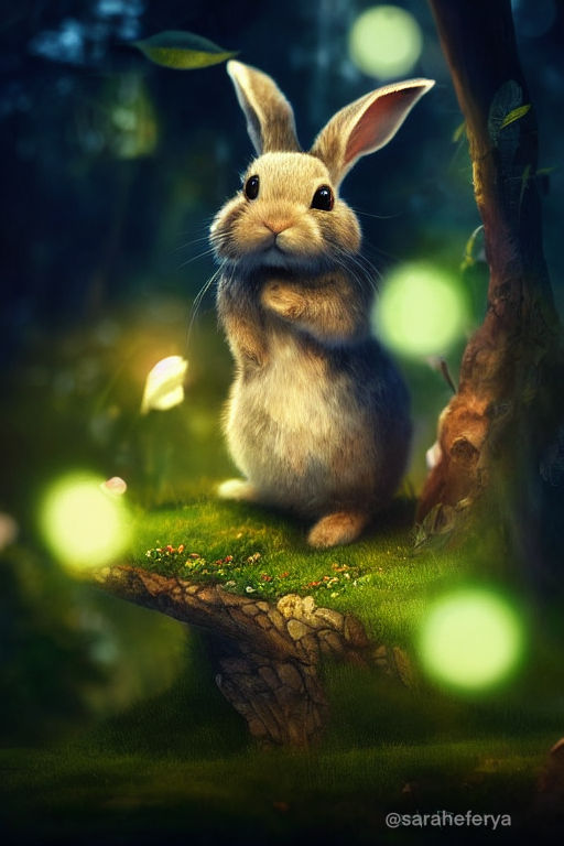 Cute Forest Bunny by saraheferya on DeviantArt