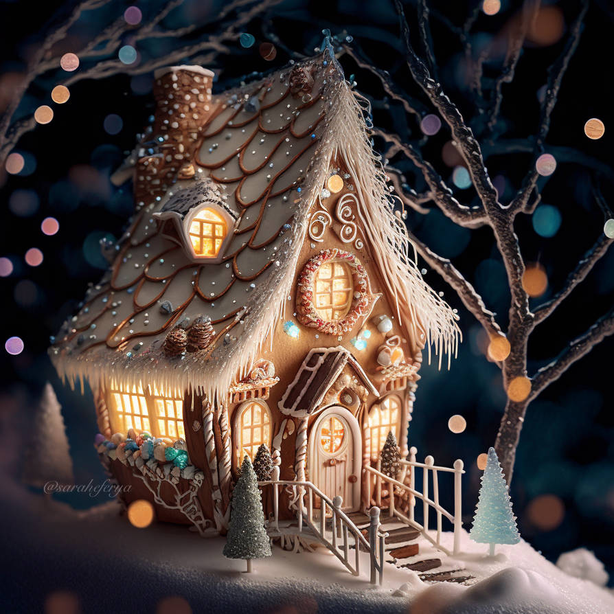 Gingerbread Christmas house by saraheferya on DeviantArt