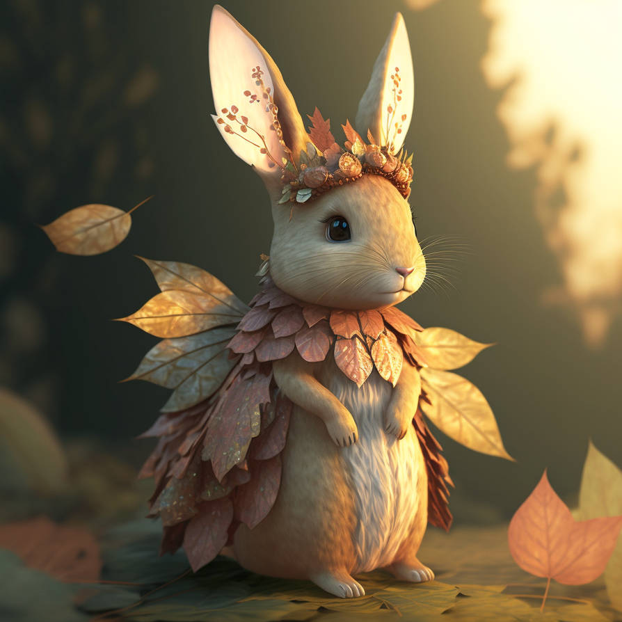 Autumn Fairy Rabbit by saraheferya on DeviantArt