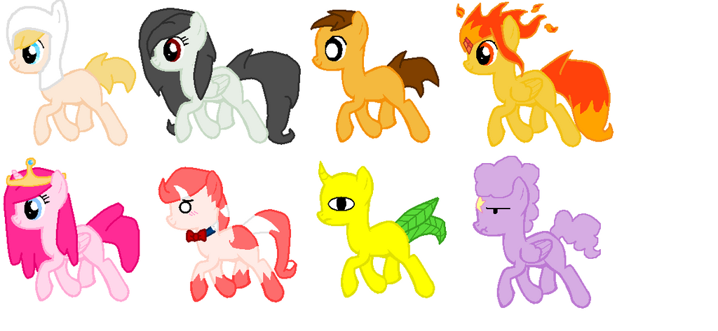 AdventureTime ponies (adoptable set)