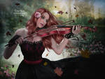 The Red Violin by EstherPuche-Art