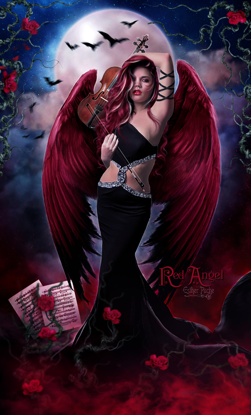 Red Angel by EstherPuche-Art Red Angel by EstherPuche-Art