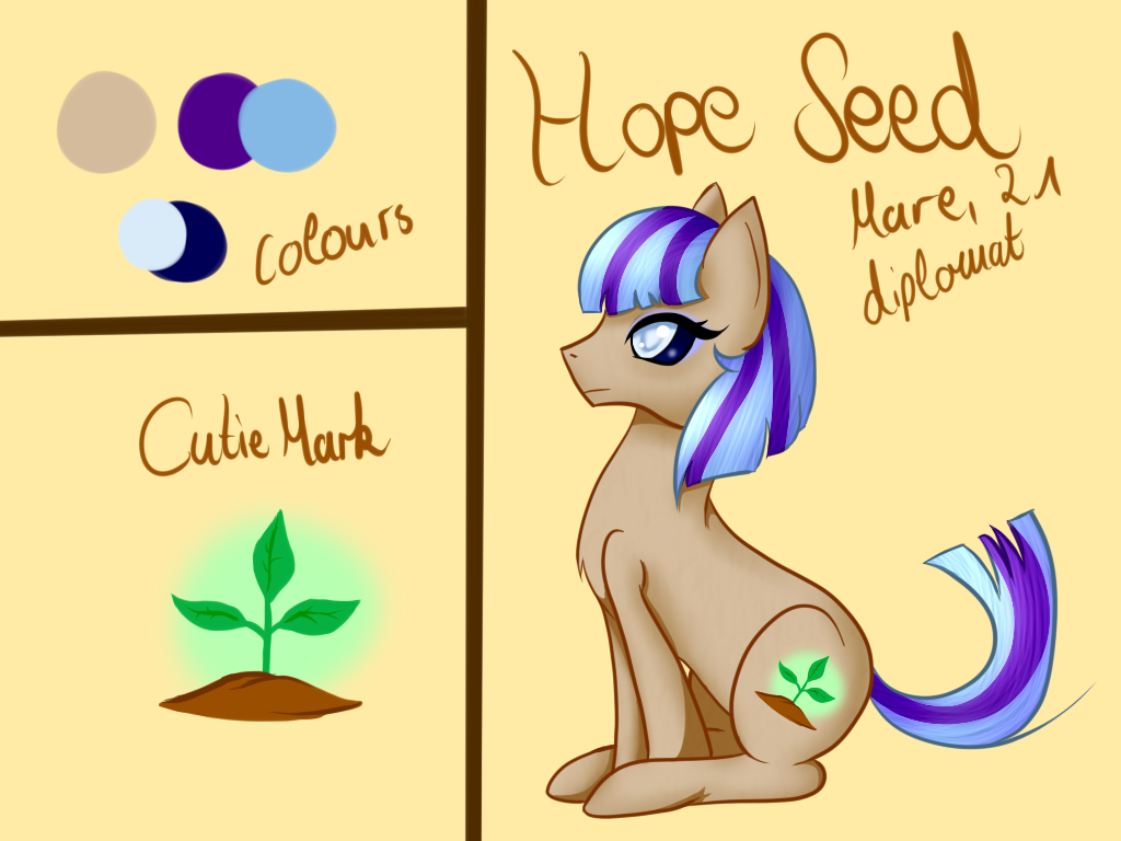 Hope Seed - Pony OC Ref.