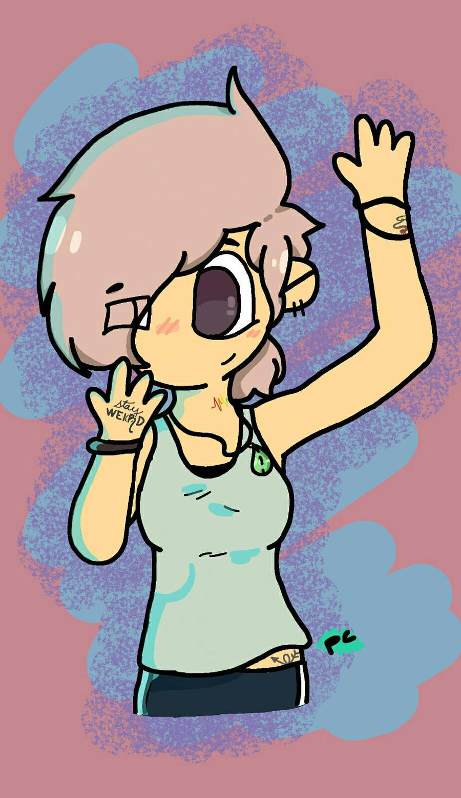 neon shading (?) by possibly-trying on DeviantArt