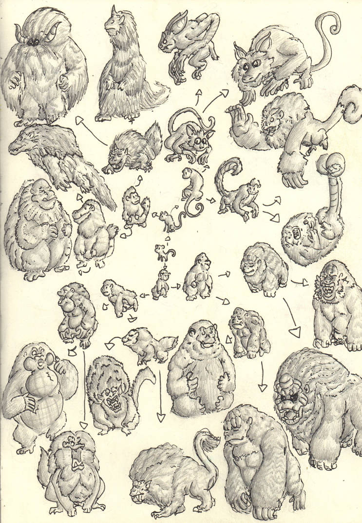 Devolution Monkey monkey evolution by knife132 on DeviantArt