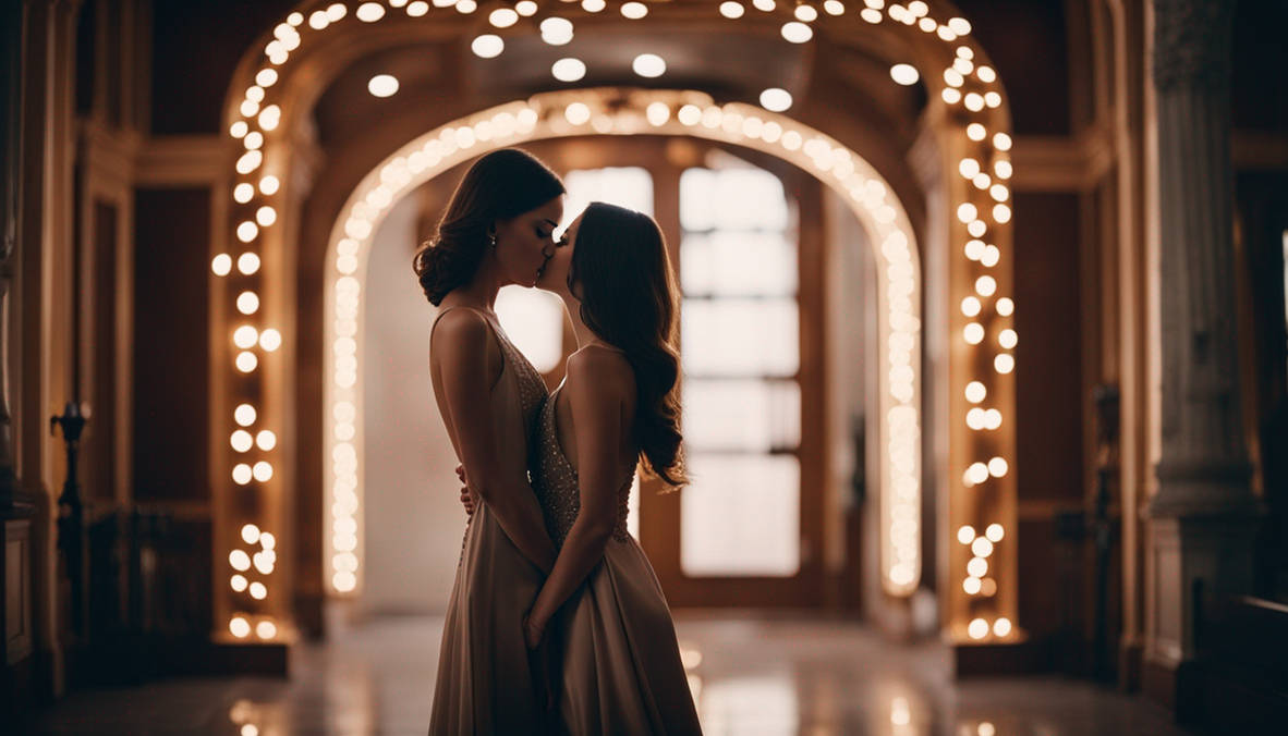 Girls Standing In Elegant Dress Kissing Each Other By AlexandraETV On girls-standing-in-elegant-dress-kissing-each-other-by-alexandraetv-on