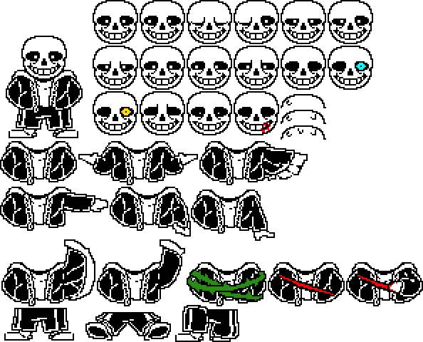 Undertale sans battle sprite V7 by guardianofskeleto on DeviantArt