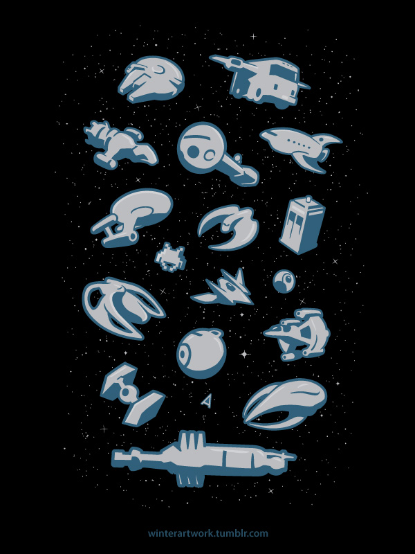 Objects in Space at TeeFury