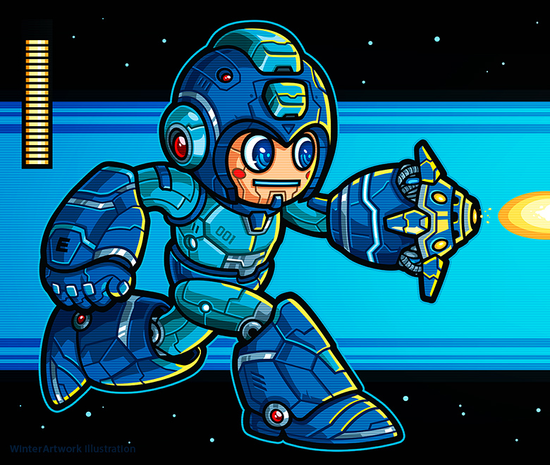 Megaman art piece