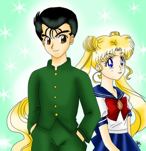 Yusuke and Usagi - coloured