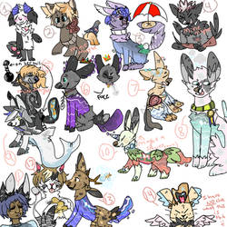 OTA doodles: GIANT mixed species sheet [Open]