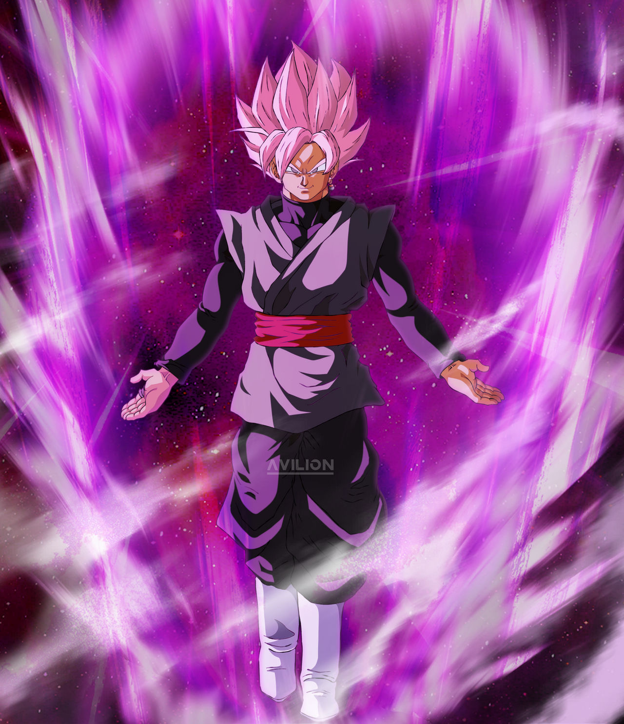 The Rose-Colored Super Saiyan by AVILIONULTIMATE on DeviantArt