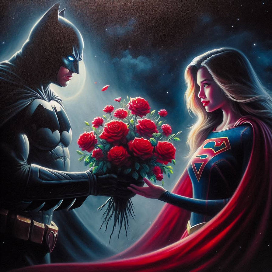 Comic Style Roses Batman darkness and red roses by leeman42 on DeviantArt