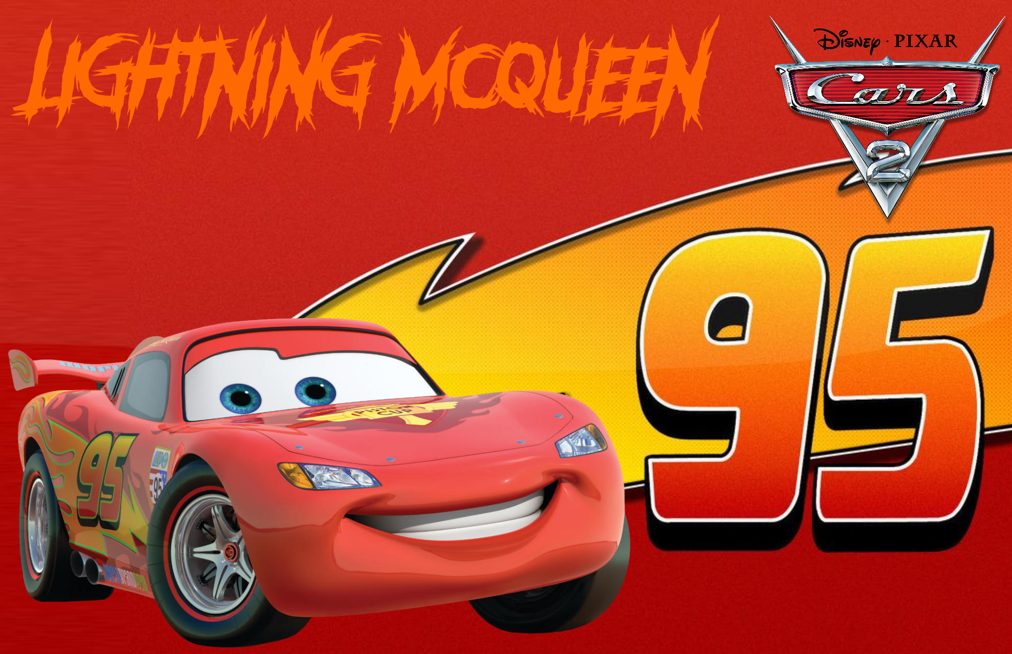 Cars 2 - WGP Lightning McQueen Wallpaper by MarkHarrierT99 on DeviantArt