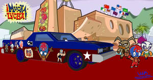 Mucha Lucha Theme Car Wallpaper