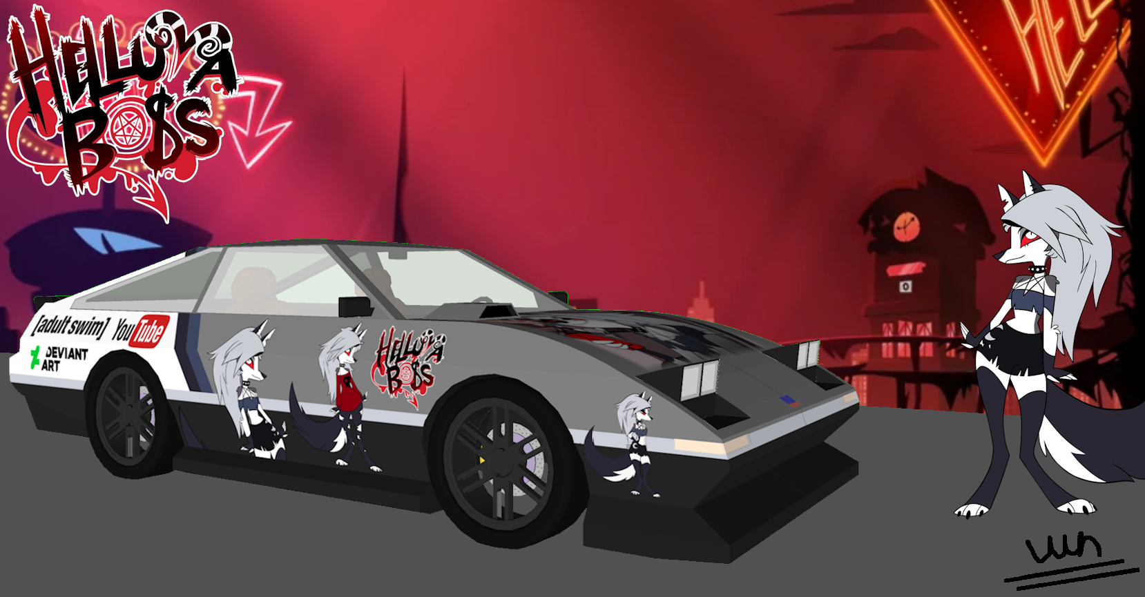 Helluva Boss Loona Car Wallpaper By MarkHarrierT99 On DeviantArt helluva-boss-loona-car-wallpaper-by-markharriert99-on-deviantart