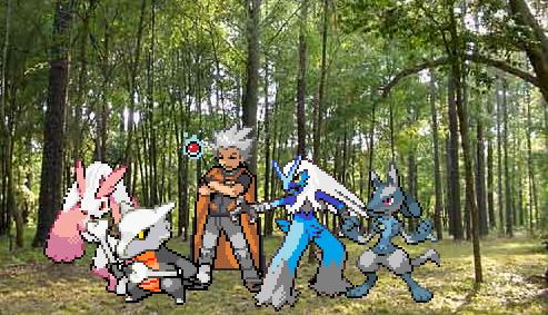 Team Blaze- in the forest