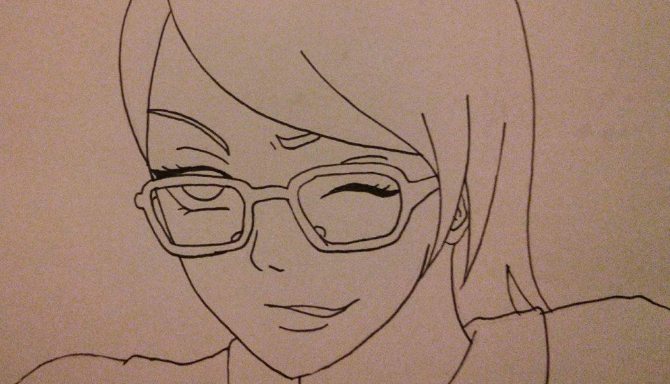 Sarada Winking