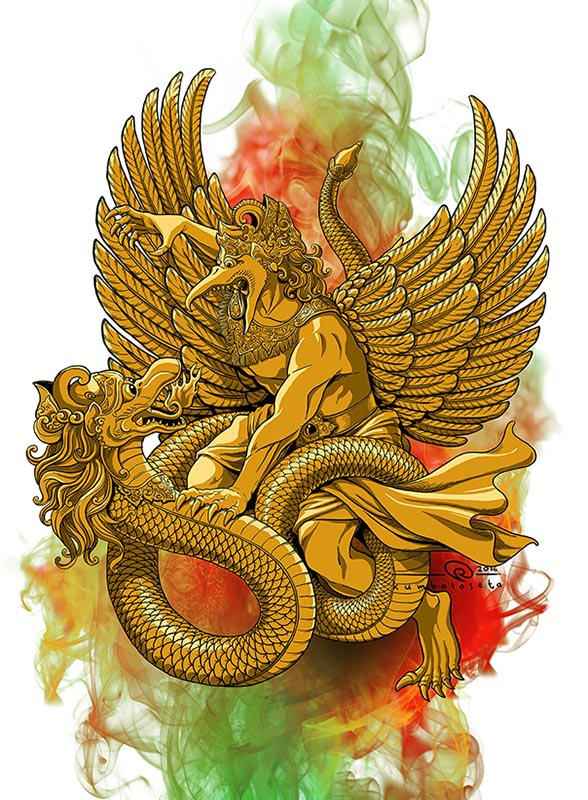 Garuda Vs Naga by kumbalaseta on DeviantArt Garuda Vs Naga by kumbalaseta on DeviantArt