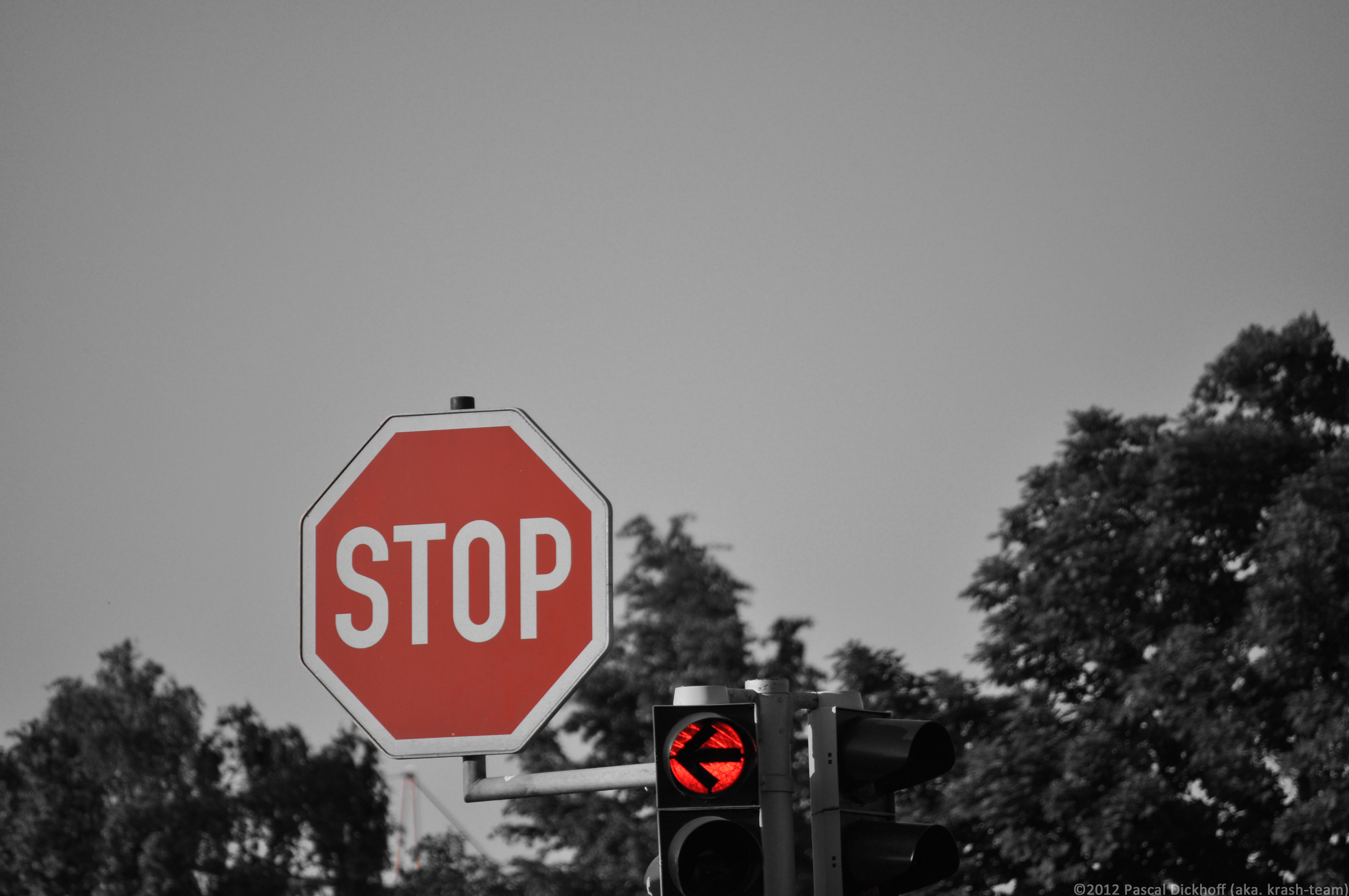 Stop - traffic sign and sign for mankind