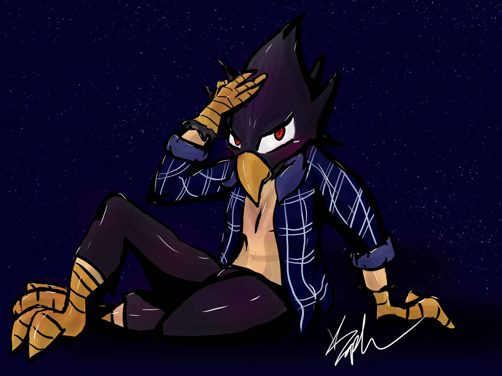 Tokoyami by sapphiredragongamer on DeviantArt