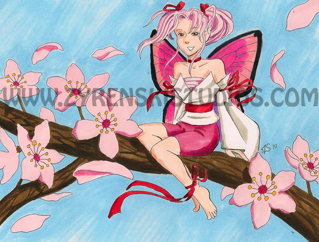 Cherry Blossom Fairy by bukittyan