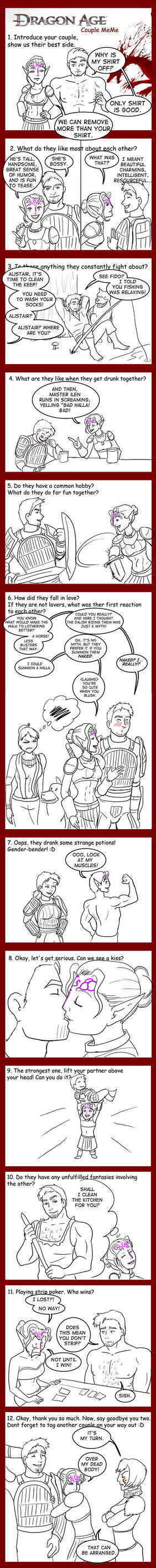 Couple meme: Faylen x Alistair by bukittyan