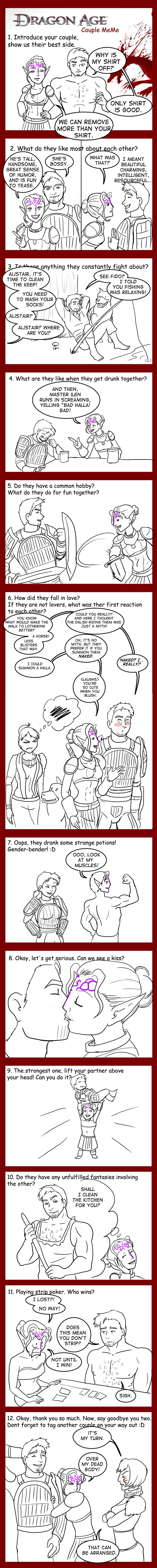 Couple meme: Faylen x Alistair by bukittyan