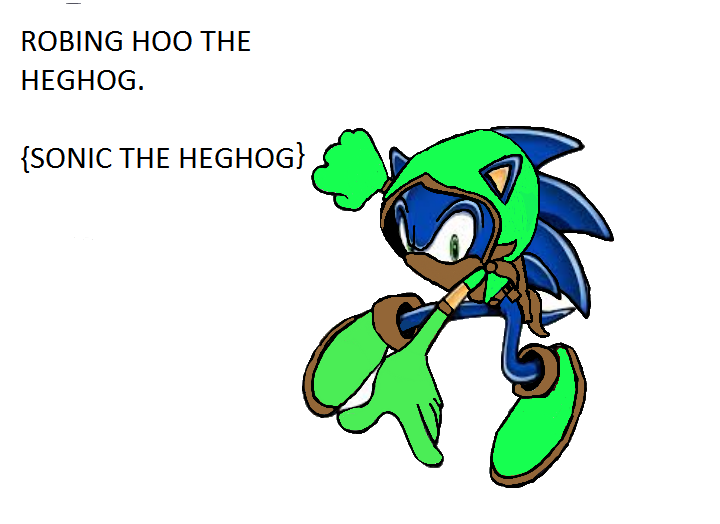 sonic as robin hood by hanamaclean on DeviantArt