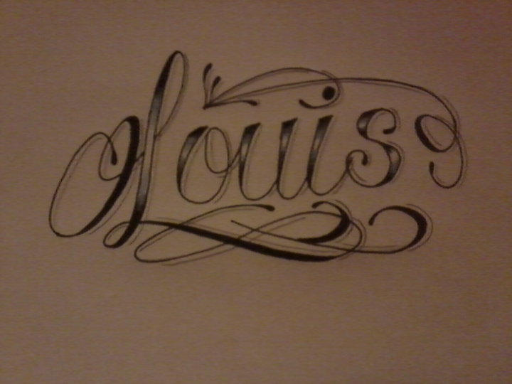 Fin Louis Lettering Louis Finished by CreativeCurseKina on DeviantArt