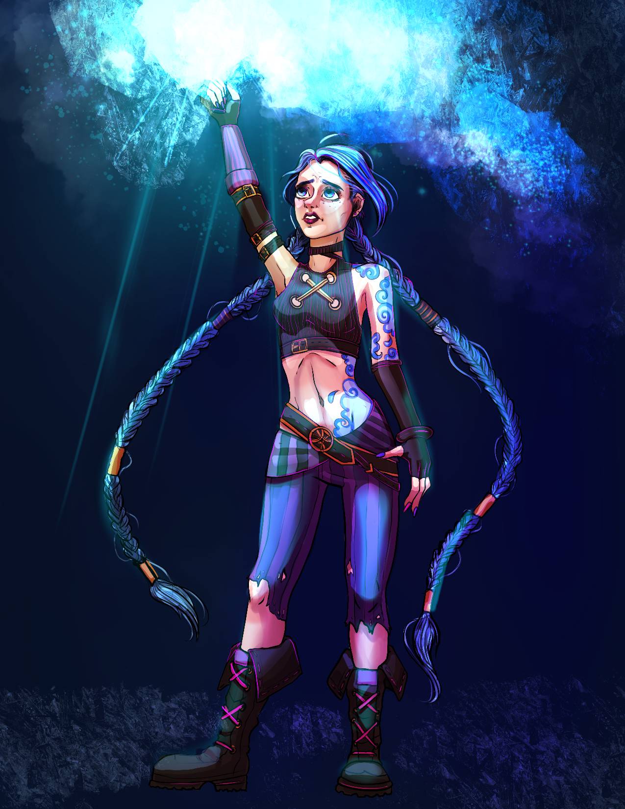 Jinx Lighting Practice by TwiddleTwum on DeviantArt