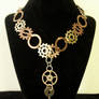 Mixed Metals Gear Necklace