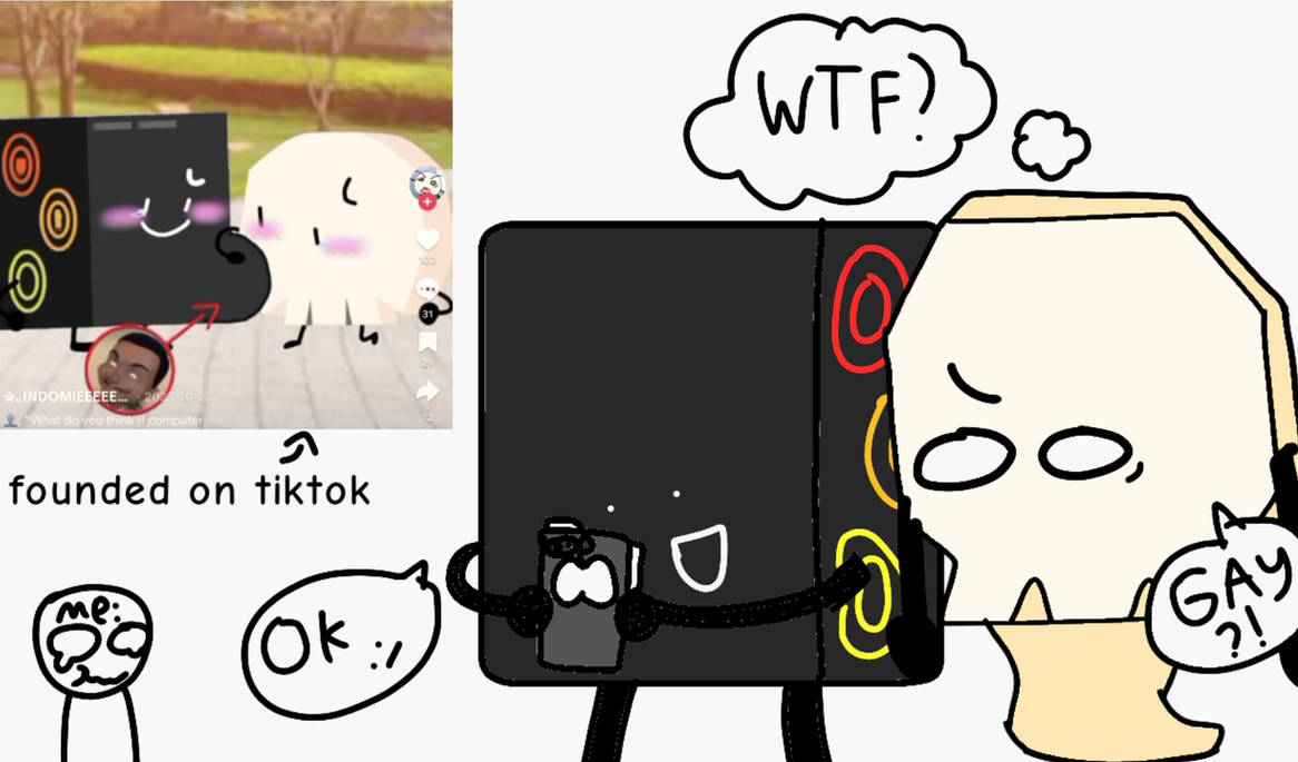 Computer Tdos Fandom computer and skull reacting tdos on tiktok be like by MindieLindy on ...
