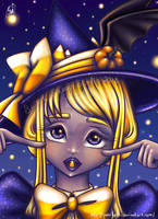 Sweet Candy Corn Witch