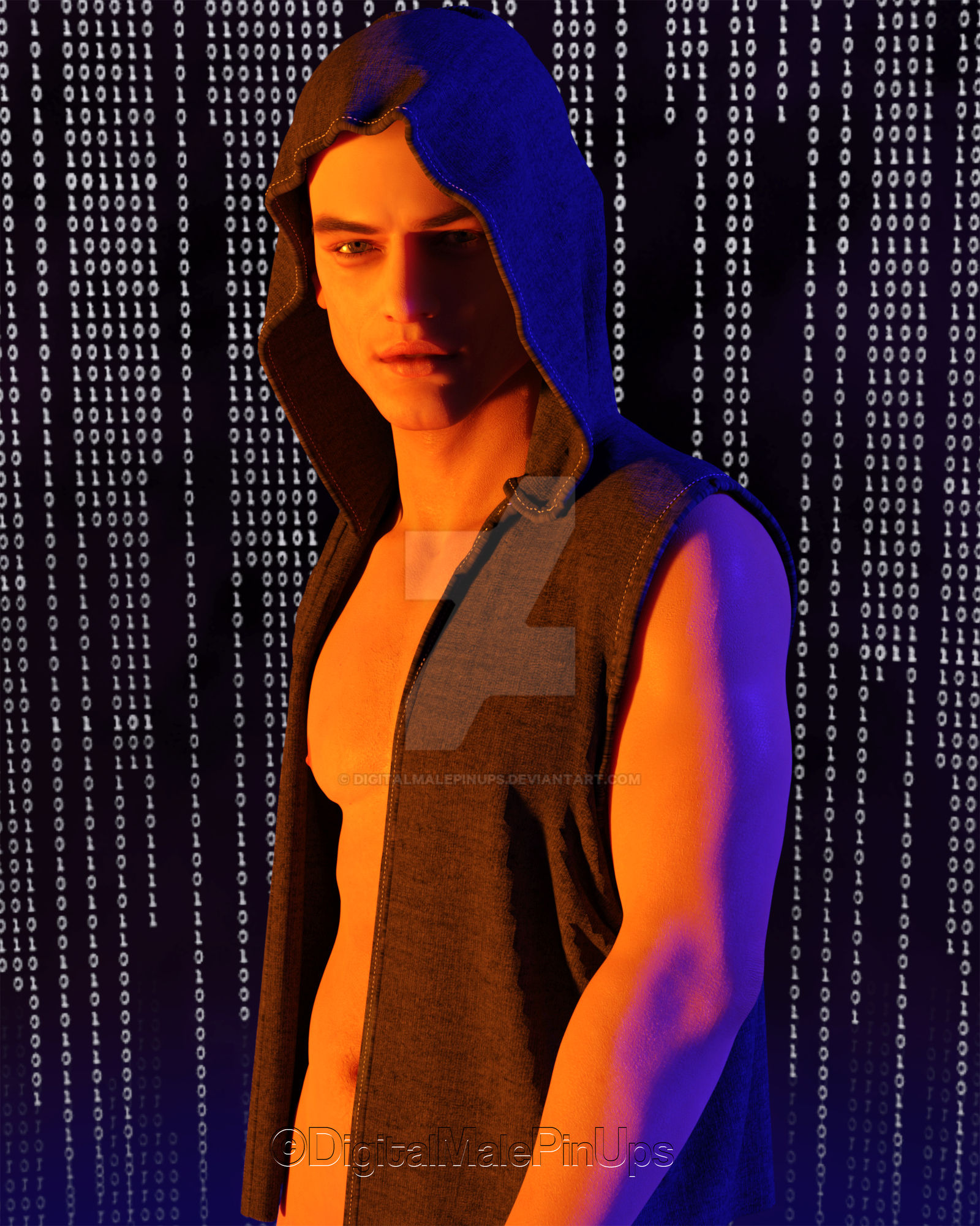 The Hacker by DigitalMalePinUps on DeviantArt