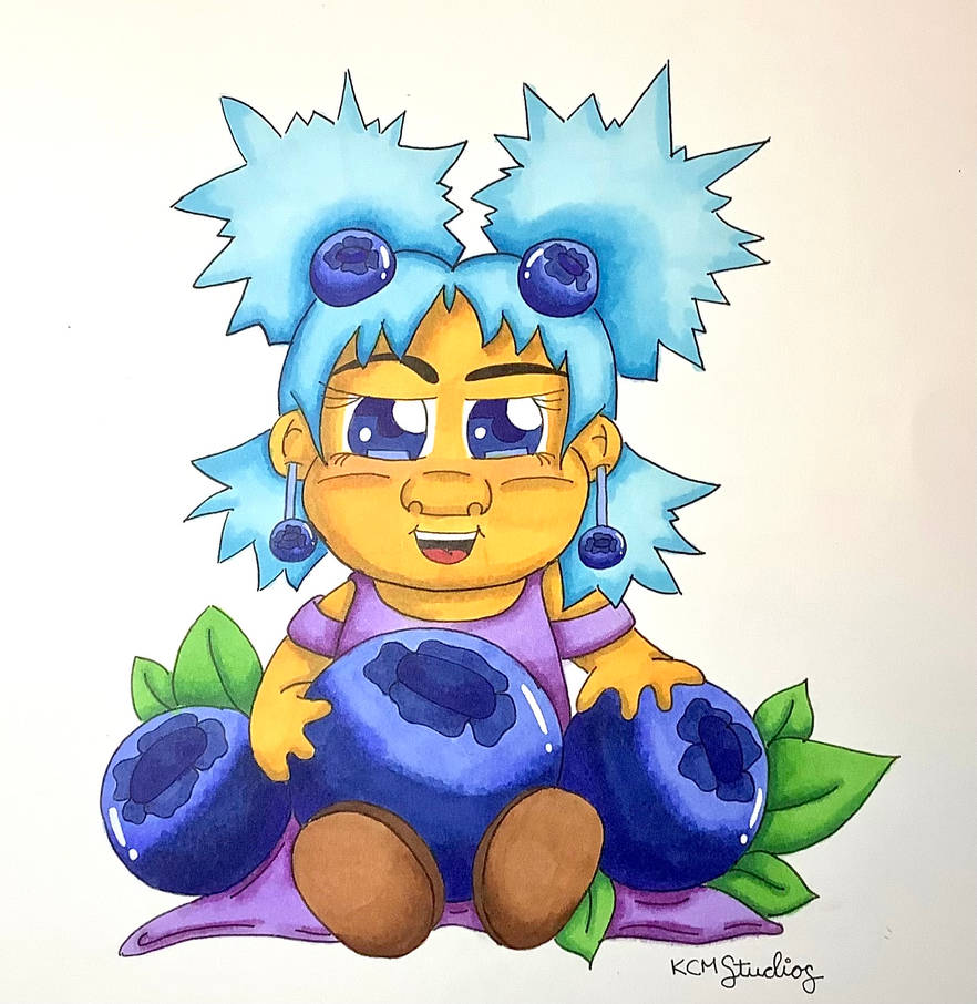 Blueberry Girl By Fluffycheeksdesign On DeviantArt blueberry-girl-by-fluffycheeksdesign-on-deviantart